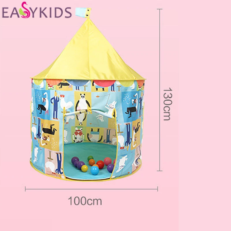 Детская игровая палатка складной портативный милый мультяшный Замок принцессы