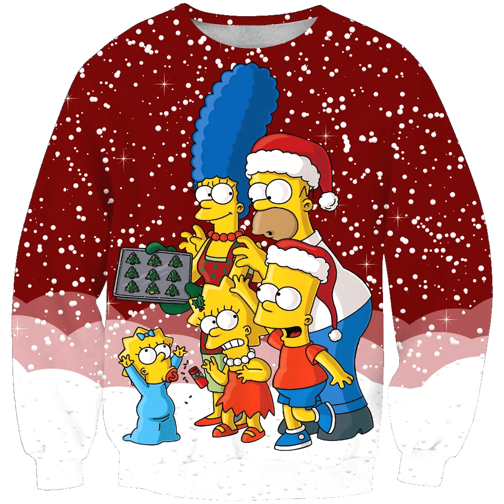 

Новое поступление; Модная мужская Толстовка 3D с рождественским принтом дизайн; Простая и подходит для повседневного ношения белый relaxtion нег...