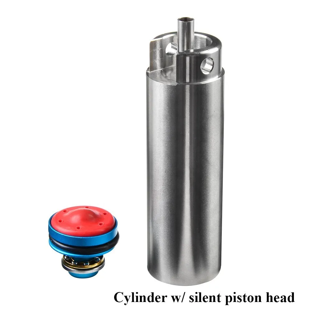 Cylinder and PD F SHS AEG Tune Up Kit CNC фрезерованная Нержавеющая Сталь цельный цилиндр Бесшумная головка поршня страйкбол Пейнтбол армейский охотничий аксессуар - Цвет: Cylinder and PD F