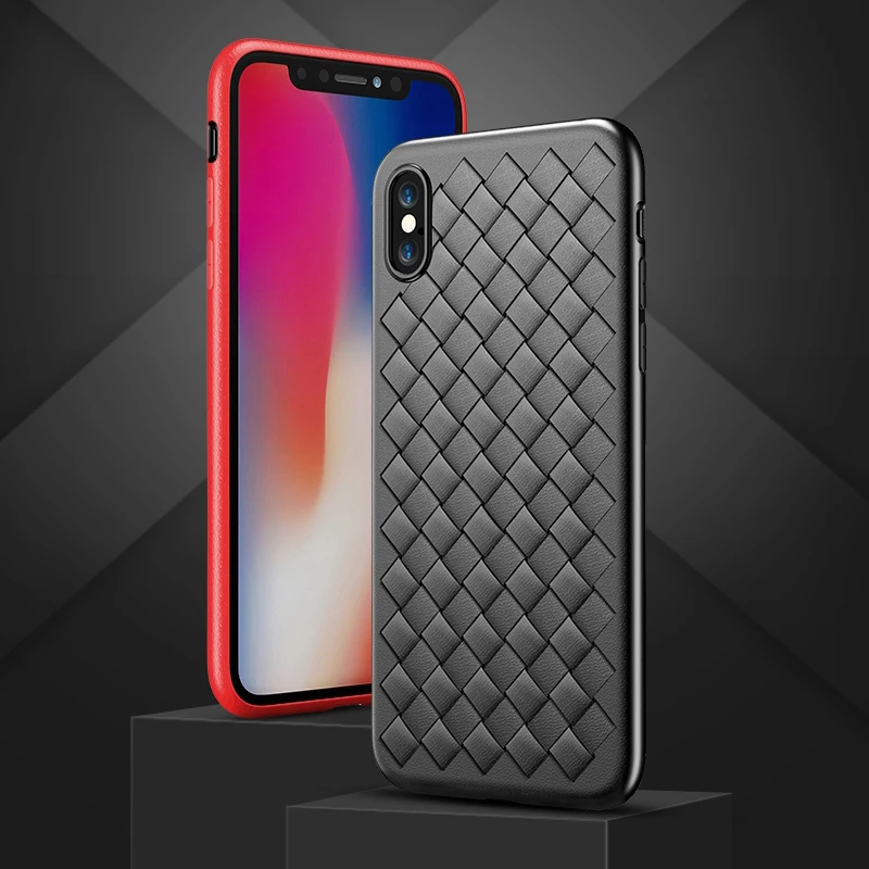 Luxury Grid Case For iPhone 6 6S 7 8 Plus Ultra Thin Silicon Capinhas X XsMAX XR 6s Phone Cases Accessories |