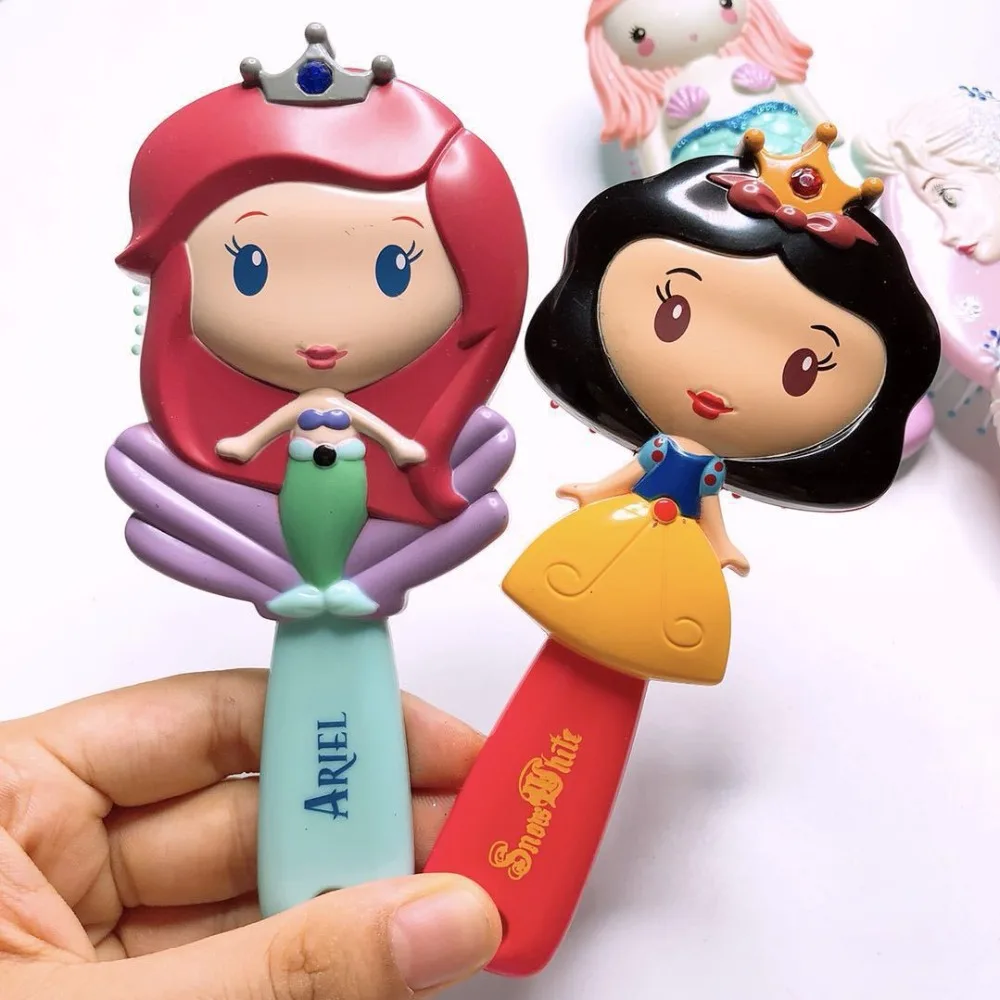 Принцесса мультфильм Мороз щетка для волос Brosse Cheveux дети нежная Антистатическая