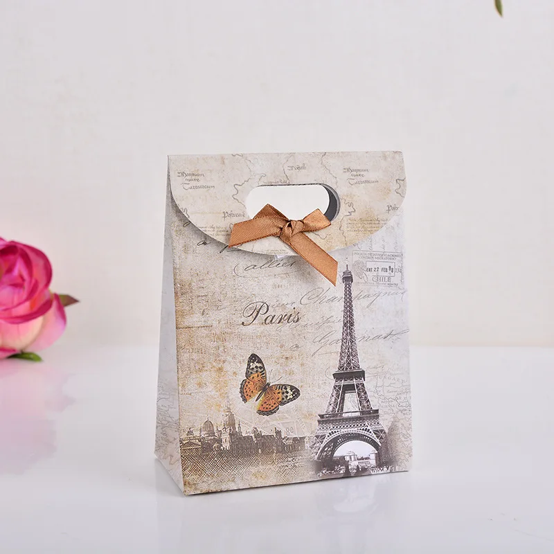 5 шт./лот Лондон Париж Пизанская башня Испания подарочный бумажный пакет на новый
