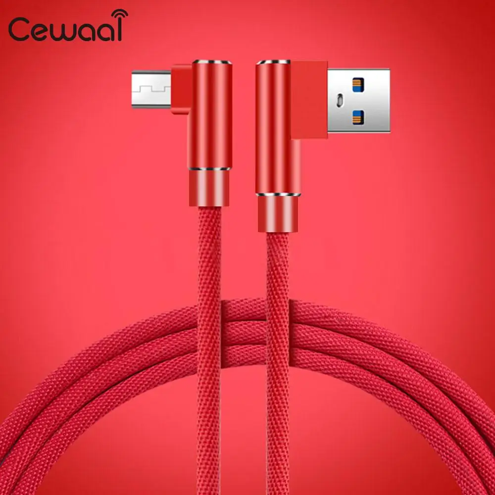 Micro USB зарядный кабель 1 2 3 м тканевый Плетеный для Andorid планшетного телефона в