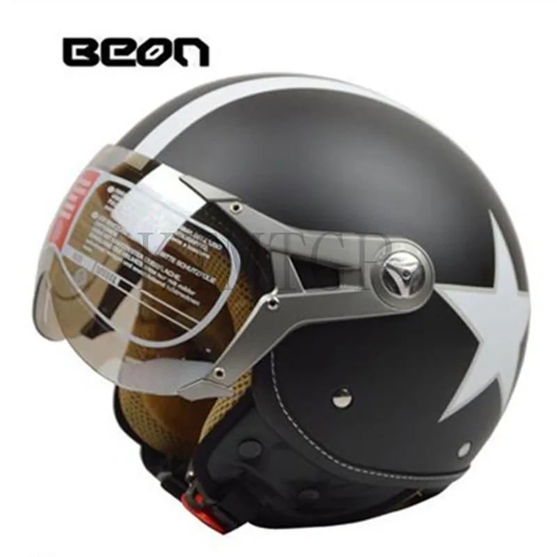 BEON B 100 винтажный мотоциклетный шлем скутер в стиле ретро с открытым лицом vespa