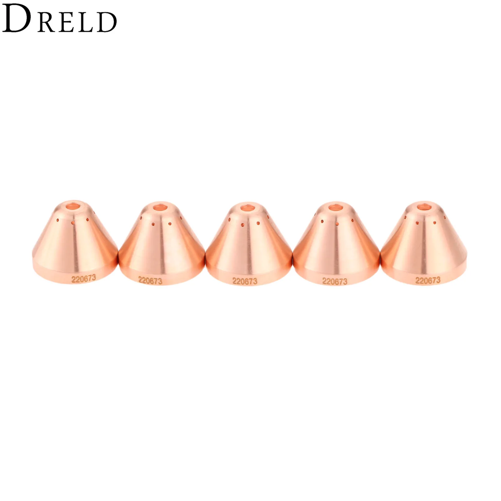 DRELD 5 шт. 45A плазменной резки защитное сопло 220673 для 65/85/105 плазменной резки фонарь расходные материалы для сварки оборудование для пайки Замена