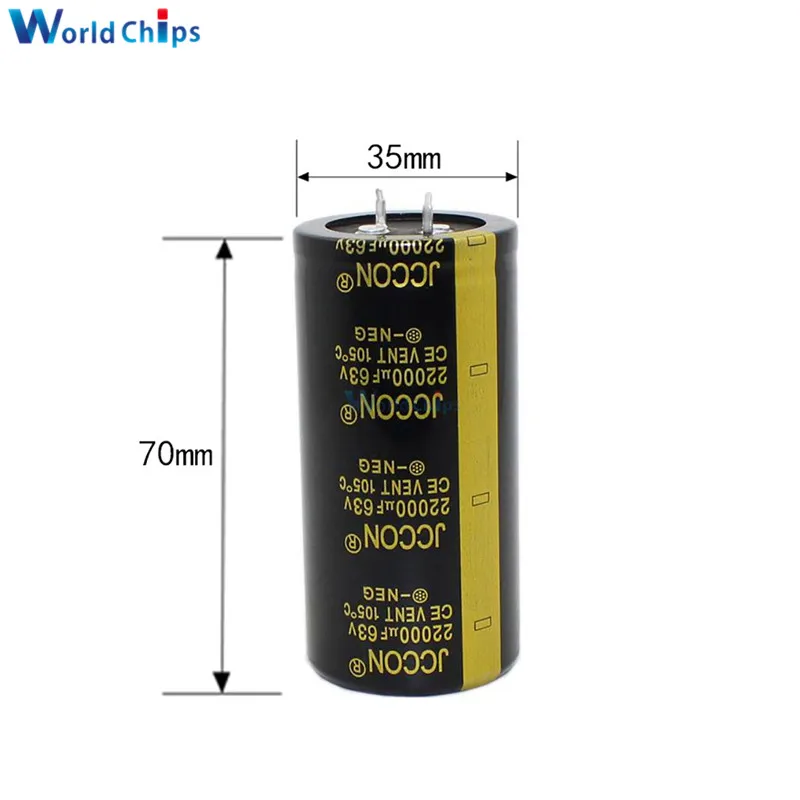 Алюминиевый электролитический конденсатор 63V 22000 UF 35X70mm 35*70mm сквозное отверстие