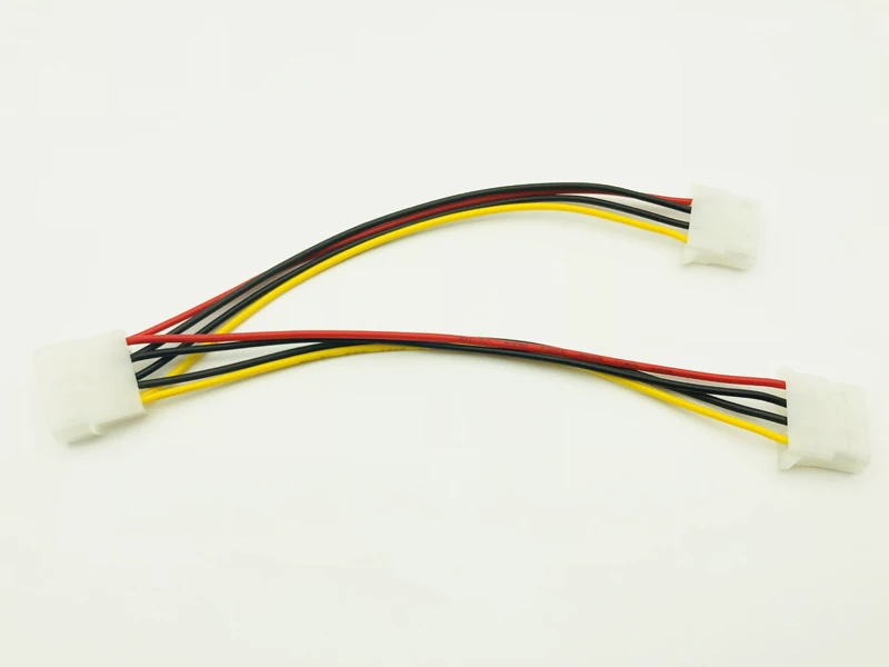 5 шт. 4Pin Molex Male 2 порта IDE Женский блок питания сплиттер Кабель адаптер компьютерный
