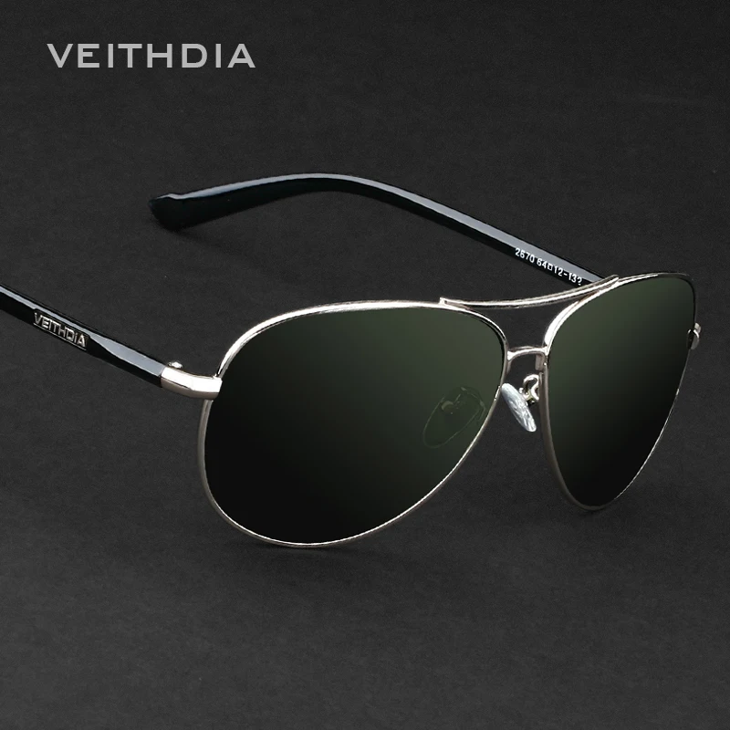 Мужские Винтажные Солнцезащитные очки VEITHDIA брендовые дизайнерские