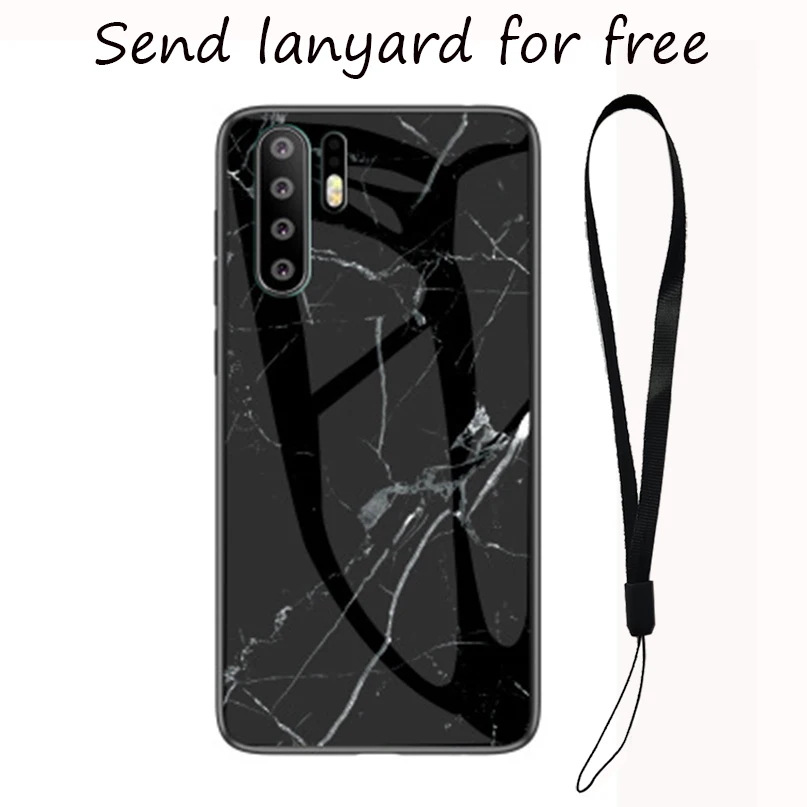 4 Чехол из мраморного стекла для huawei mate 20 lite P20 P30 Pro P20 lite p30 p10 mate 10 lite Honor 8X Play Nova 3 4 закаленное стекло - Цвет: 4