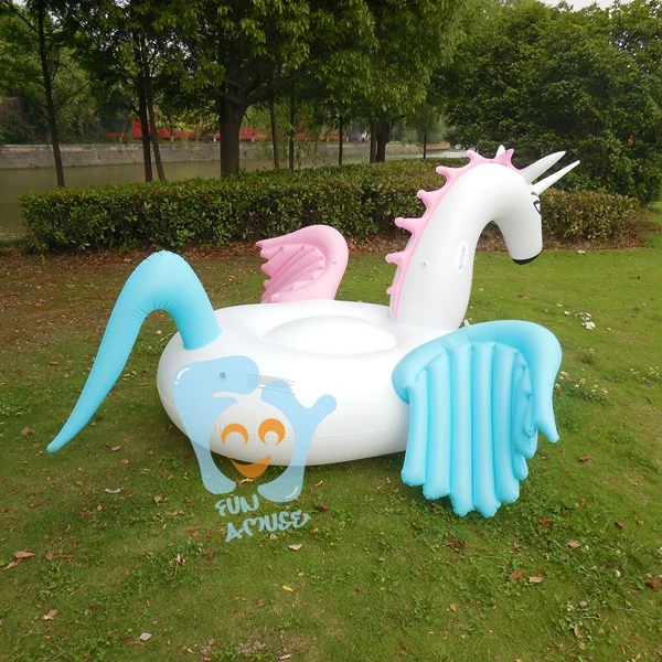 

2.5m 98inch Giant Unicorn Horse Pegasus Swimming Float Pool Inflatable Toys Ride-on Floats Mattress Fun Beach Toys Boia Piscina