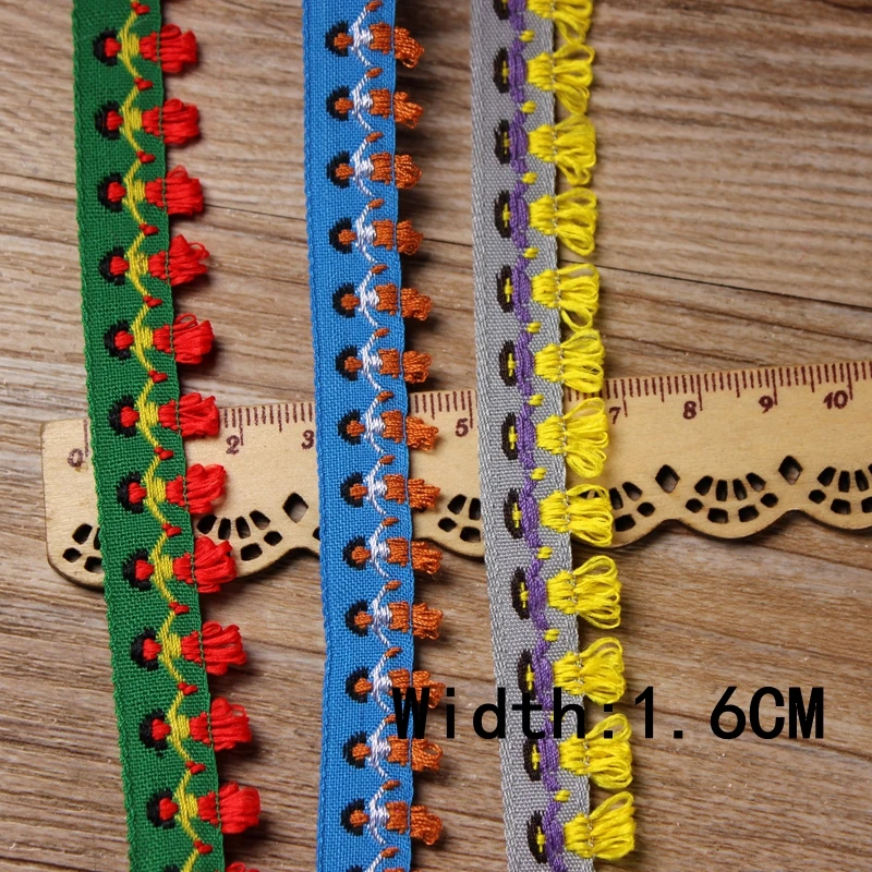 6 ярдов/партия кружевное платье принцессы с бахромой ручной работы для девочек