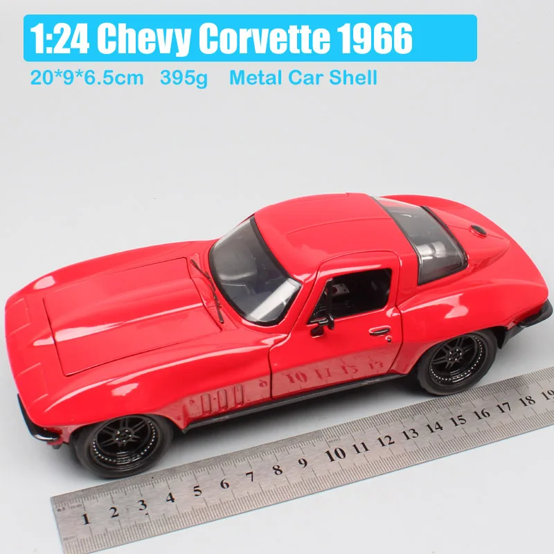 Детские 1:24 Jada the letty CHEVY Corvette 1966 Chevrolet Diecasts автомобили модели весы автомобильные