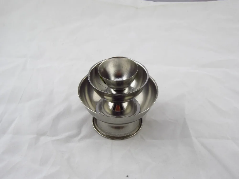 3 шт./лот алюминиевая чашка контейнер для ювелирного порошка Мойка Посуды очистка