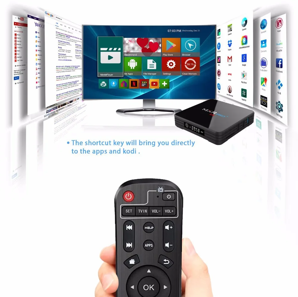 MXR PRO + PLUS цифровой дисплей Android 7 1 4G RAM 32G ROM Smart 4K TV Box RK3328 четырехъядерный 2 4G/5G WiFi BT4.0