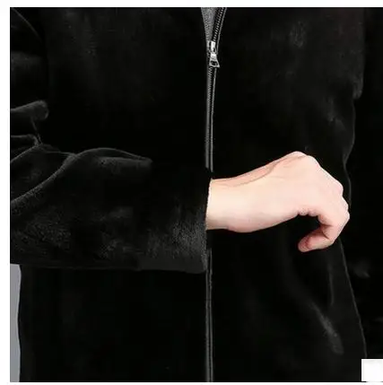 Мужская шуба из искусственного меха норки Размеры S/6XL| |