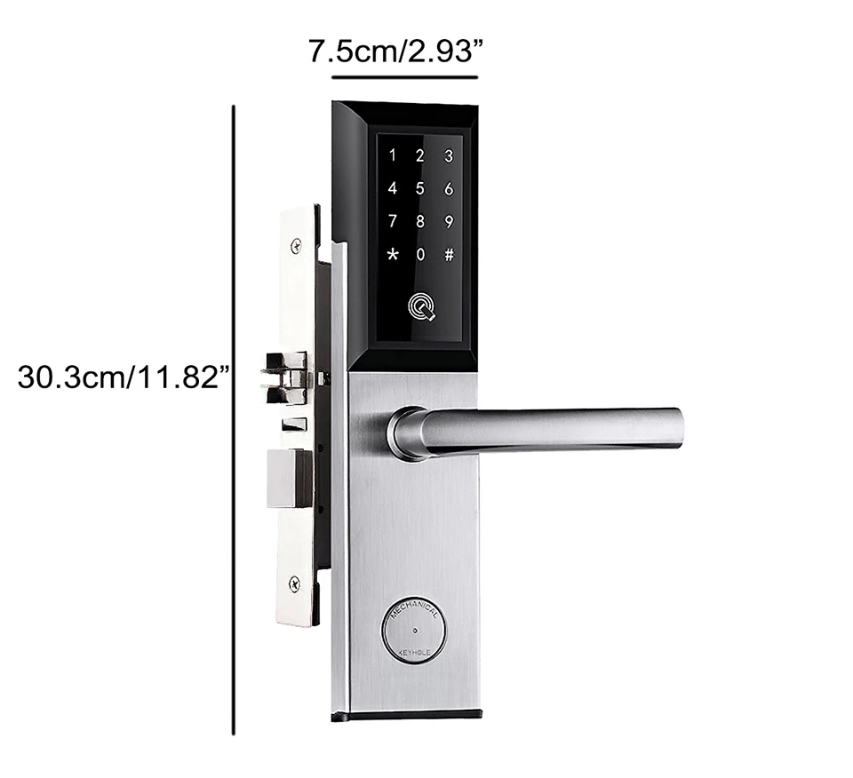 Bluetooth TTLock приложение электронный цифровой дверной замок Wifi управление сенсорной клавиатурой код RFID карта бесключевая входная дверь умные дверные замки