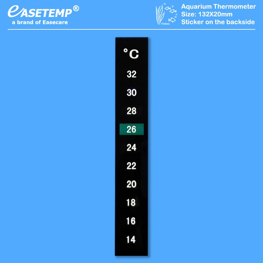 5pcs/lot Free Shipping Aquarium Thermometer for Fish Tank (14-32 degree in Celsius) with Sticker on the backside | Дом и сад