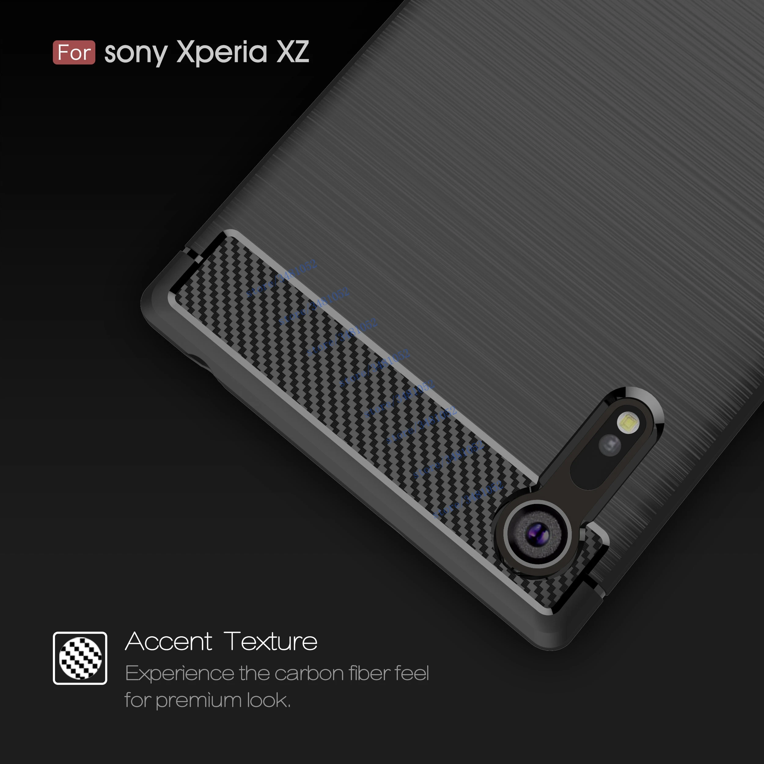 Роскошные Мягкий силиконовый чехол для sony Xperia XZ Dual F8332 F8331 SO-01J углеродного волокна