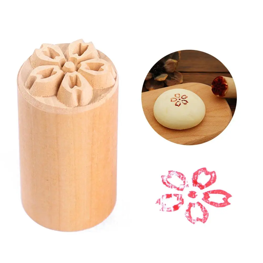 Ручная квадратная деревянная десертная печать штамп DIY печенье торт формы для