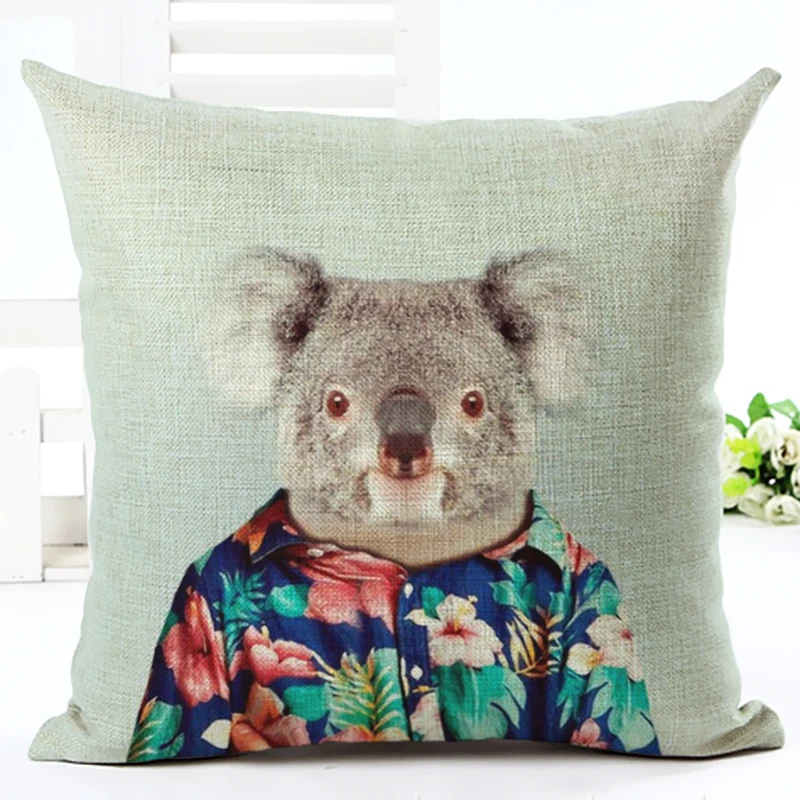2016 креативная Модная стильная одежда домашний декор с животными наволочка для
