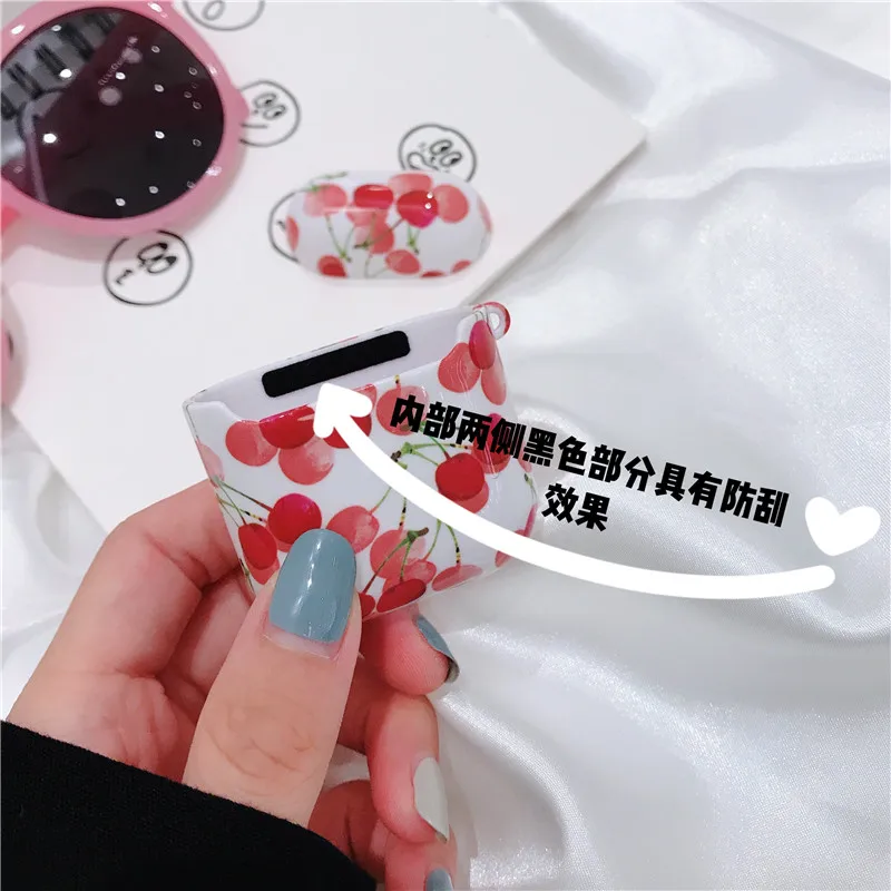iToncs Case for Original Apple Airpods Cherry Cute Cover 2 1 Accessories Earphone Air Pods Box Coque |