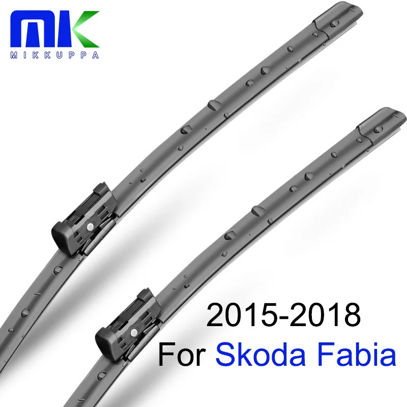 Щетки стеклоочистителя Mikkuppa для Skoda Fabia 2015 2016 2017 2018 пара 24 + 16 дюймов автомобильные