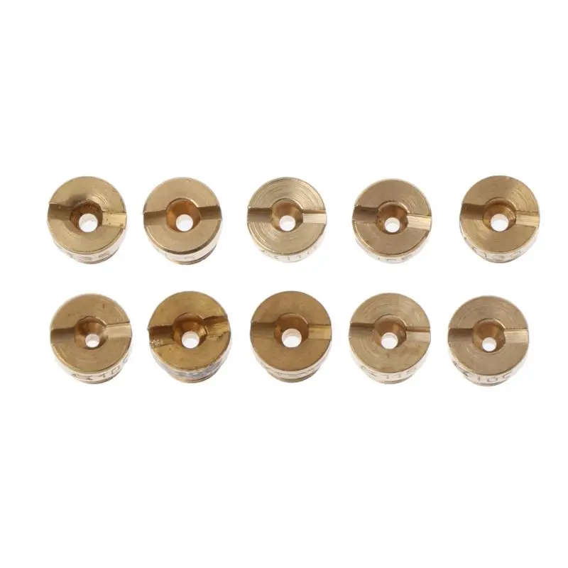 10pcs/set Main Jet For PWK OKO CVK Mikuni KOSO Motorcycle Carburetor Vice Injectors Nozzle Size 100-140 | Автомобили и мотоциклы