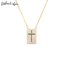 brand new luxury cubic zirconia fashion religious cross pendant necklace jesus necklace women necklaces for women men jewelry