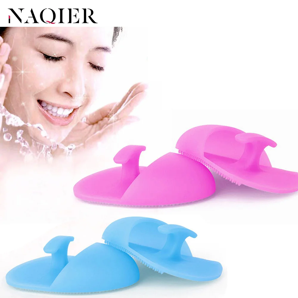 NAQIER силиконовый Красота губка для мытья Отшелушивающий, для лица Blackhead кисть для очистки дица инструмент Мягкая глубокая очистка лица кисти