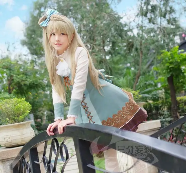LoveLive! Вечерние форма для танцев в стиле ретро Unawaken Minami Kotori костюм косплея
