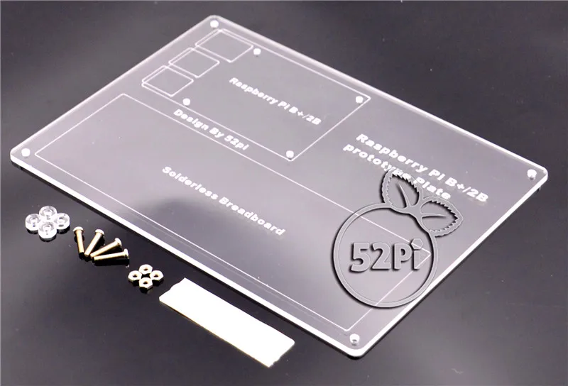 Монтажная пластина для принтера Raspberry Pi 3/2 Model B прозрачная с MB-102 | Компьютеры и