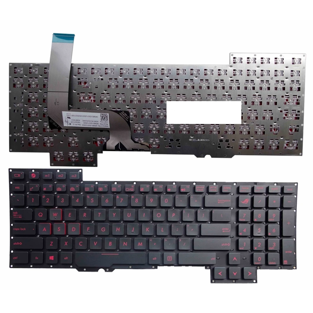 US для Asus G751 G751JM G751JT G751JY GFX71 0KNB0-E601RU00 ASM14C33SUJ442 сменная Клавиатура для ноутбука, новая черная, английская