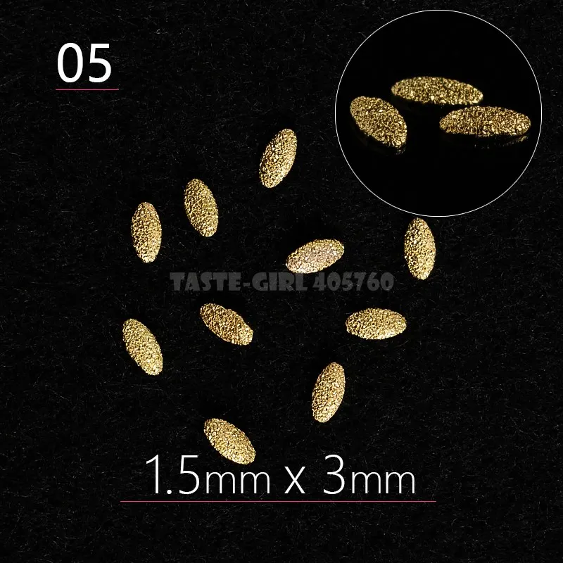 5. Oval 1.5X3mm Gold 500 шт./упак. матовый цвет серебристый, Золотой 3D прямоугольник Triagnle в форме квадрата в форме звезды с голубыми овальными висячие серьги с металлическими заклепками; Нейл арт драгоценные камни оформление «сделай сам» с заклепками - Цвет: 5. Oval 1.5X3mm Gold