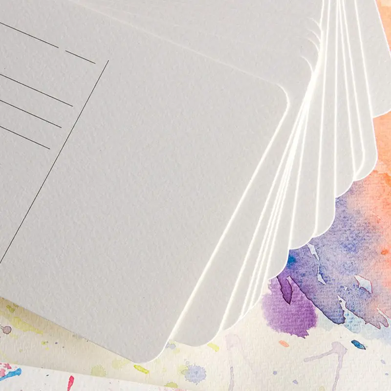 Portable Round Postcard Cotton Watercolor Paper Pad 300g Aquarelle Painting Paper Book Hand Painted Aquarel Art Supplies enlarge