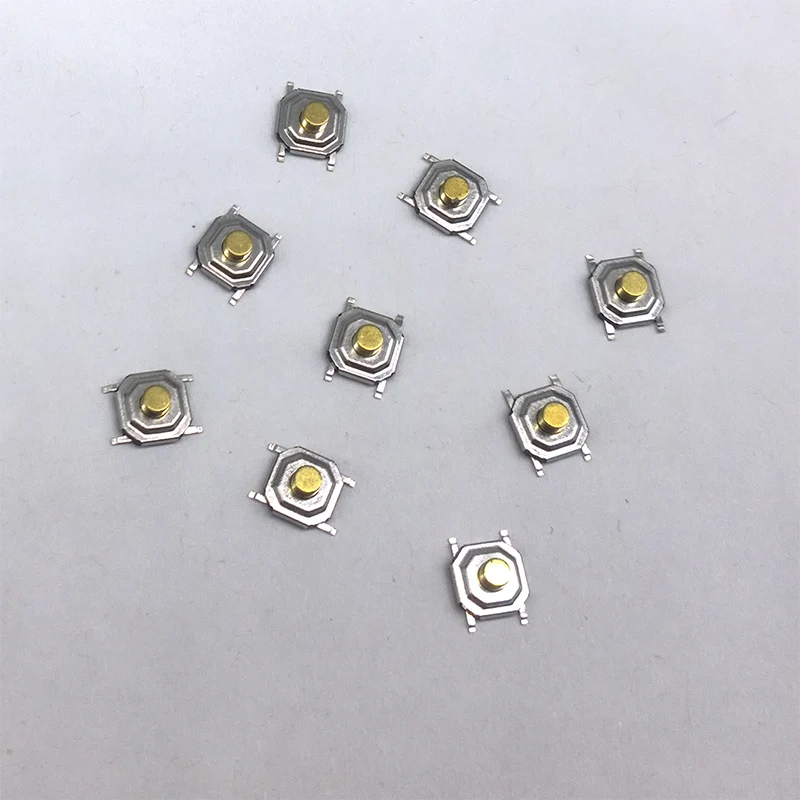 

1000pcs/lot touch switch 5.2*5.2*2.5mm 4 PIN Metal Tactile 12V Micro SMT Push Button tact switch High-Quality