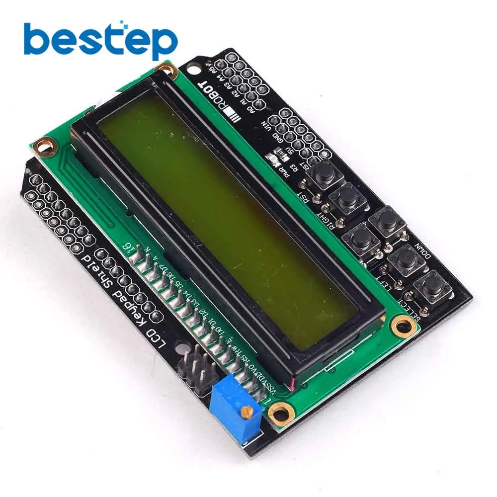 ЖК-экран для клавиатуры ЖК-дисплей 1602 ЖК-модуль ATMEGA328 ATMEGA2560 Raspberry pi UNO синий