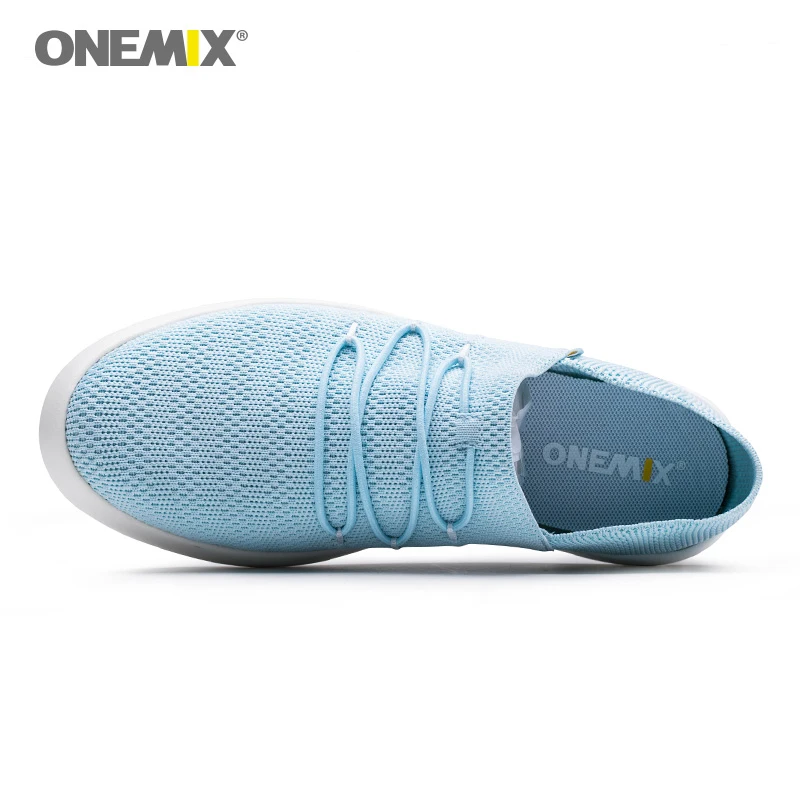 Женские и мужские кроссовки ONEMIX розовые легкие на платформе спортивная обувь для