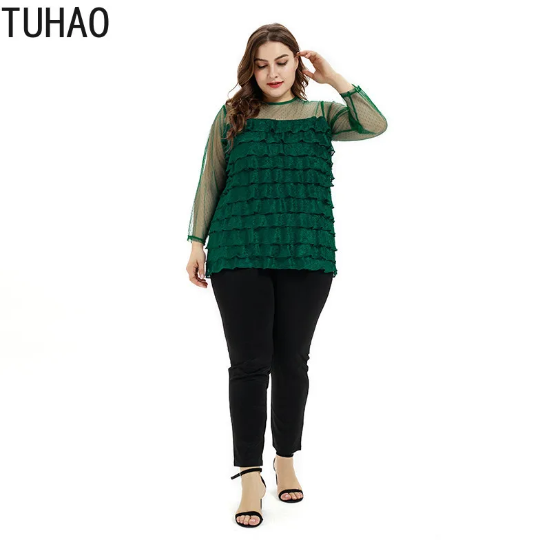 Женская блузка с оборками размеры до 3XL 2XL|Блузки| |