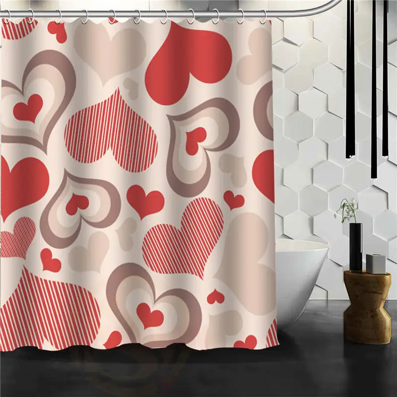 Классическая занавеска для душа с цветочным узором на заказ ванной