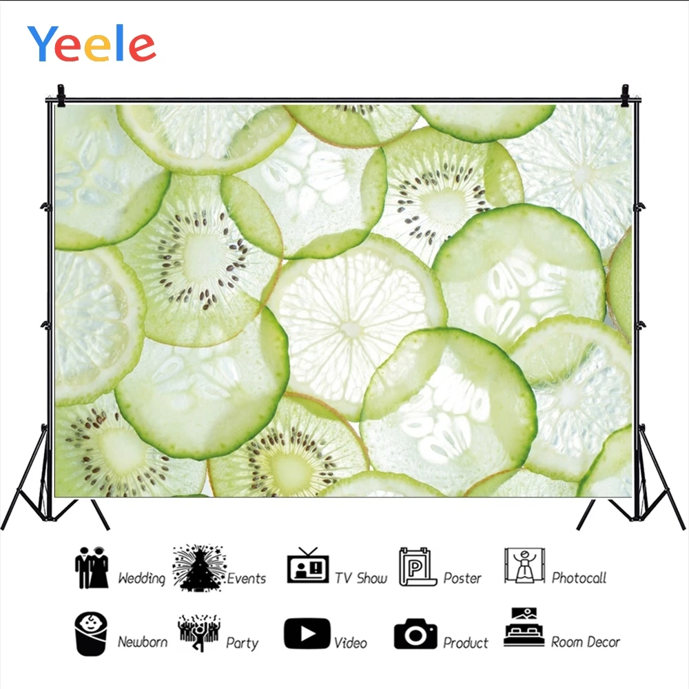 Yeele обои летний фон лимон киви крутые фотографии фоны персонализированные