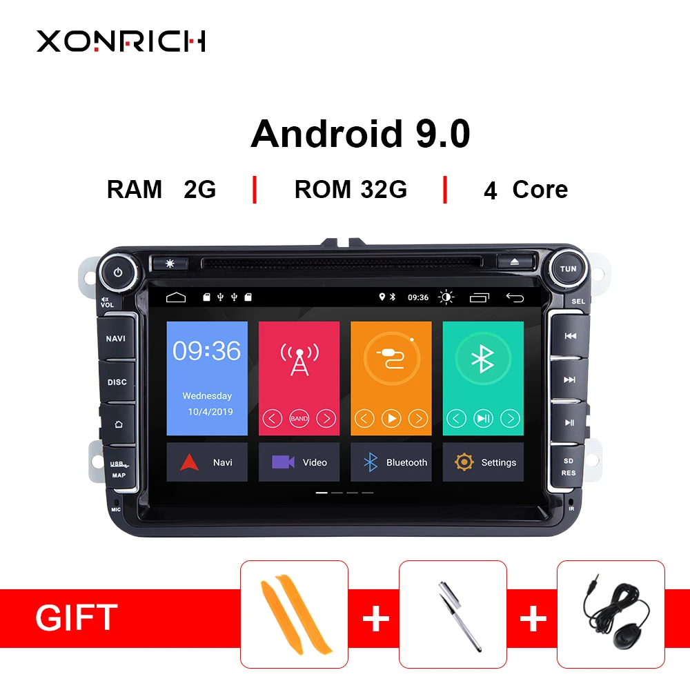 2 Din Android 9 0 Автомобильный мультимедийный плеер для VW Skoda Octavia 3 Superb Volkswagen Passat b6 Seat Leon