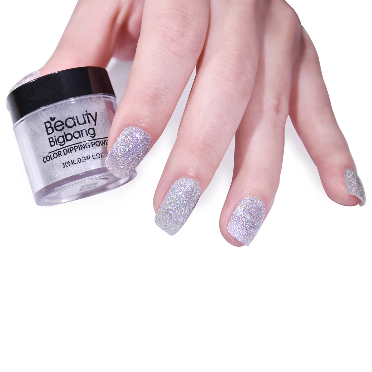 Beautybigbang 10 мл блеск для ногтей, порошок для ногтей, градиентная голографическая Хромовая пигментная пудра для лака для ногтей