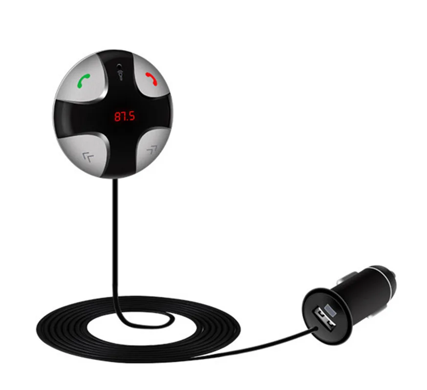 Беспроводной fm передатчик с автомобильным комплектом MP3 плеер USB поддержка SD TF