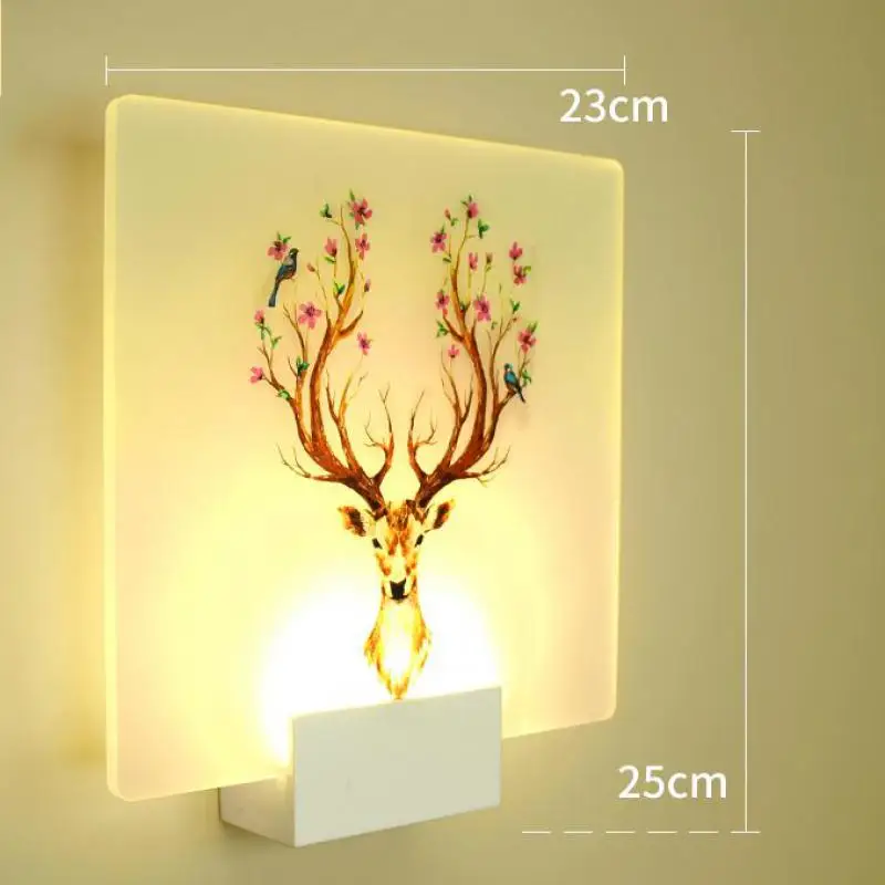 Светильник Настенный винтажный со светодиодной аппликацией в стиле