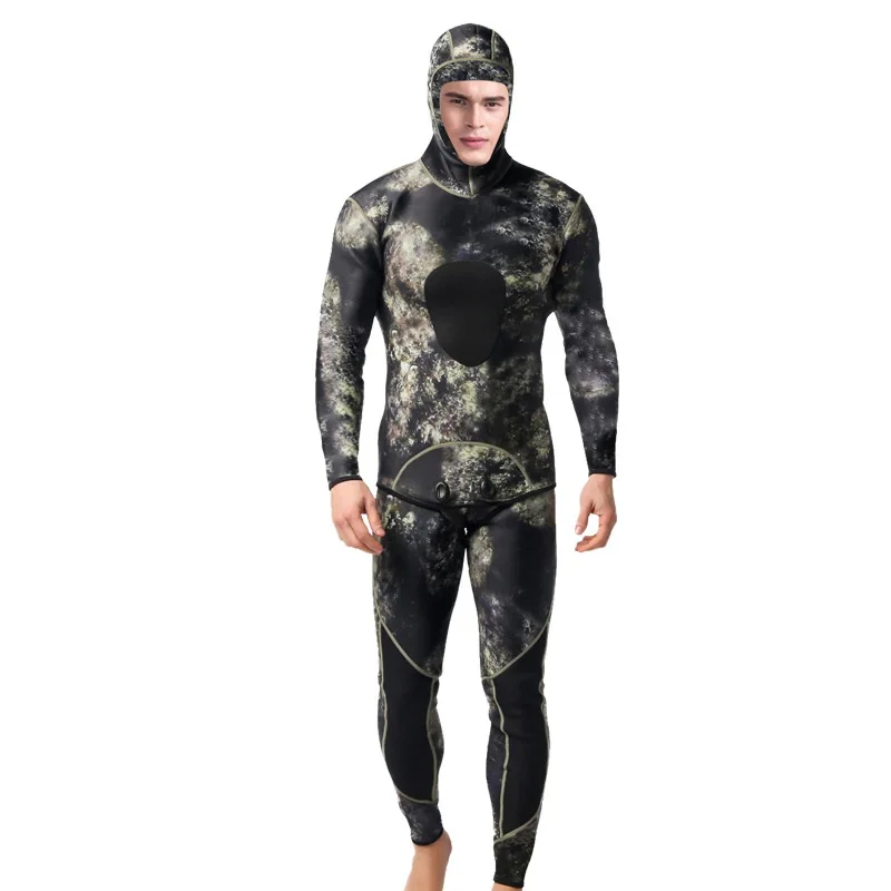 High Quality Men 3MM Diving Suit Long Wetsuit Sleeve Full Body Sunblock for Underwater Sport Poo | Спорт и развлечения