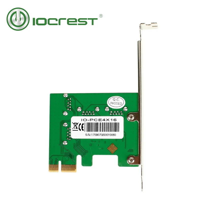 IOCREST PCI E 1x до 4 портов pcie 16x горной машины Enhanced Extender адаптер Riser Card|pci-e 1x|riser cardpcie to |