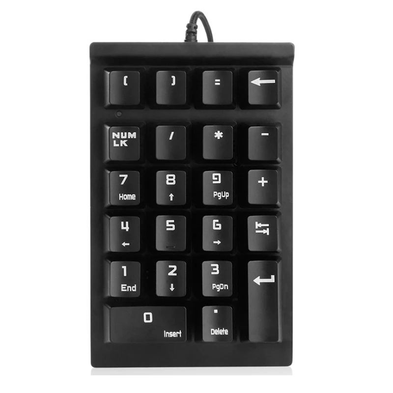 USB Mini механический цифровая клавиатура 22 ключей цифровой клавиатурой Numpad Num LK