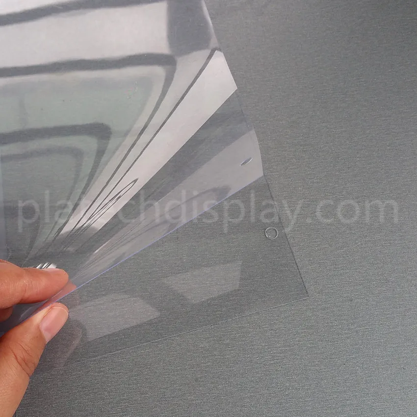 

Plastic PVC Price Label Paper Promotion Signs Posters Display Protective Cover Holder A4A5/Customized Size Hanging Hook 20 Sets