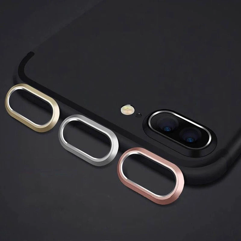 Защитная крышка для объектива мобильного телефона для iPhone X 7/8 Plus, защита для объективов камеры, бампер, кольцо для iPhone, задняя крышка для смартфона