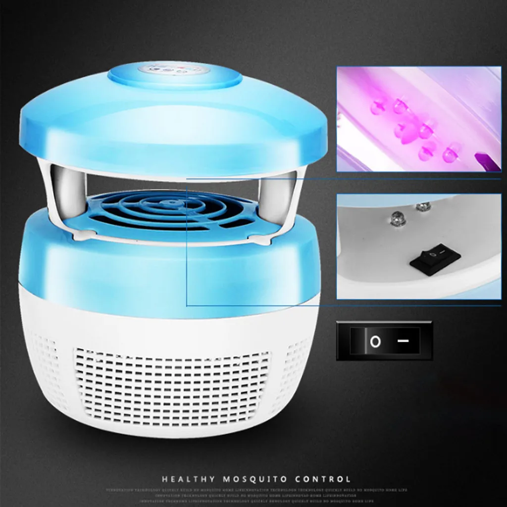 New 2018 High Quality Mosquito Killer Light 5W USB Smart Optically Controlled Insect Killing Lamp Lighting Drop Shipping | Лампы и